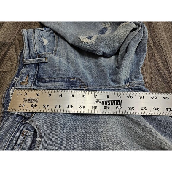 Old Navy Rockstar Jeans Womens 6 Light Wash High Rise Super Skinny Distressed - Picture 9 of 10